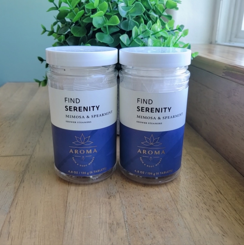 Bath & Body Works Shower Steamers | Find Serenity | Mimosa + Spearmint